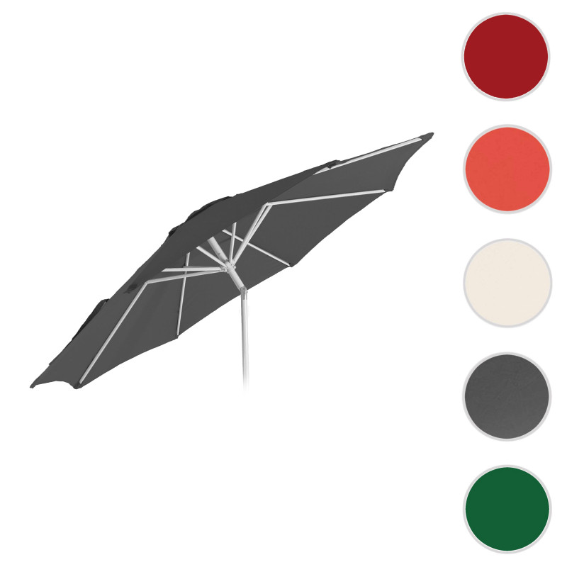 Housse de rechange pour parasol N18, housse de parasol de rechange, Ø 2,7m tissu/textile 5kg - anthracite