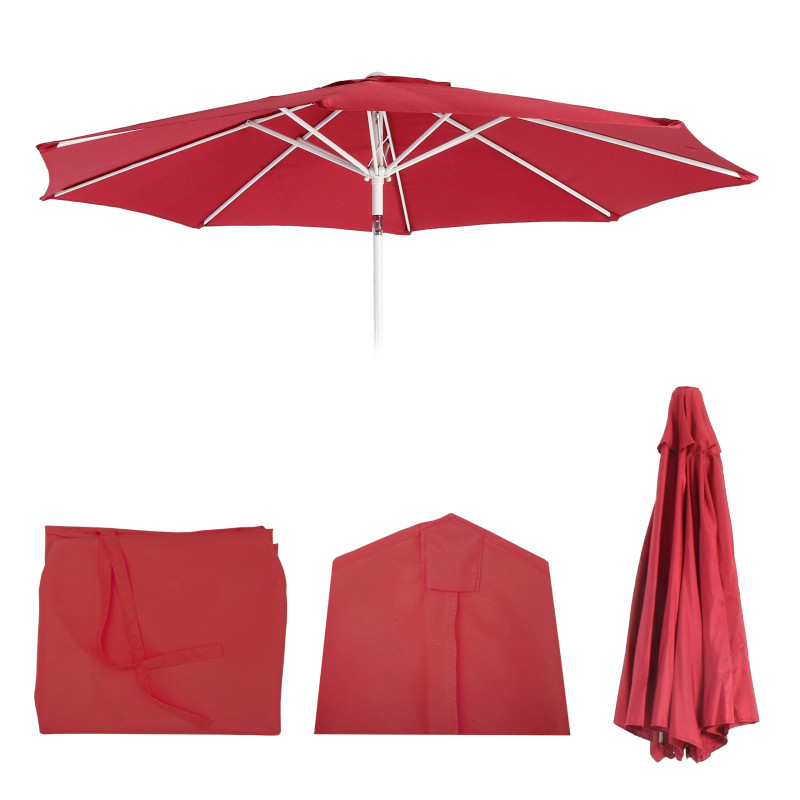 Housse de rechange pour parasol N18, housse de parasol de rechange, Ø 2,7m tissu/textile 5kg - rouge