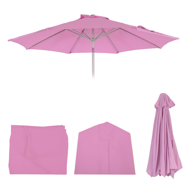 Housse de rechange pour parasol N19, housse de parasol de rechange, Ø 3m tissu/textile 5kg - lilas
