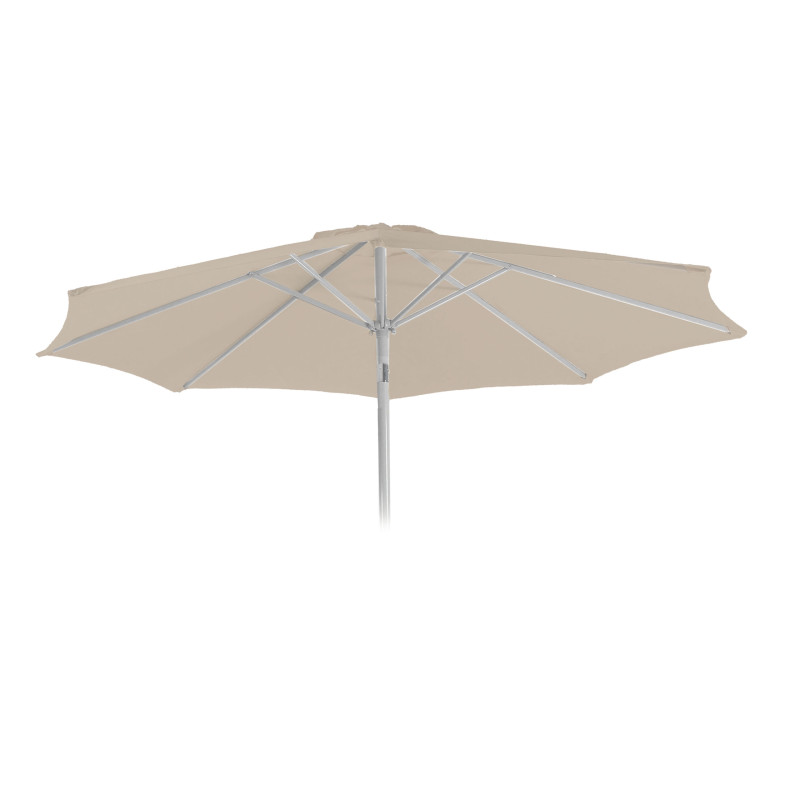 Housse de rechange pour parasol N19, housse de parasol de rechange, Ø 3m tissu/textile 5kg - crème