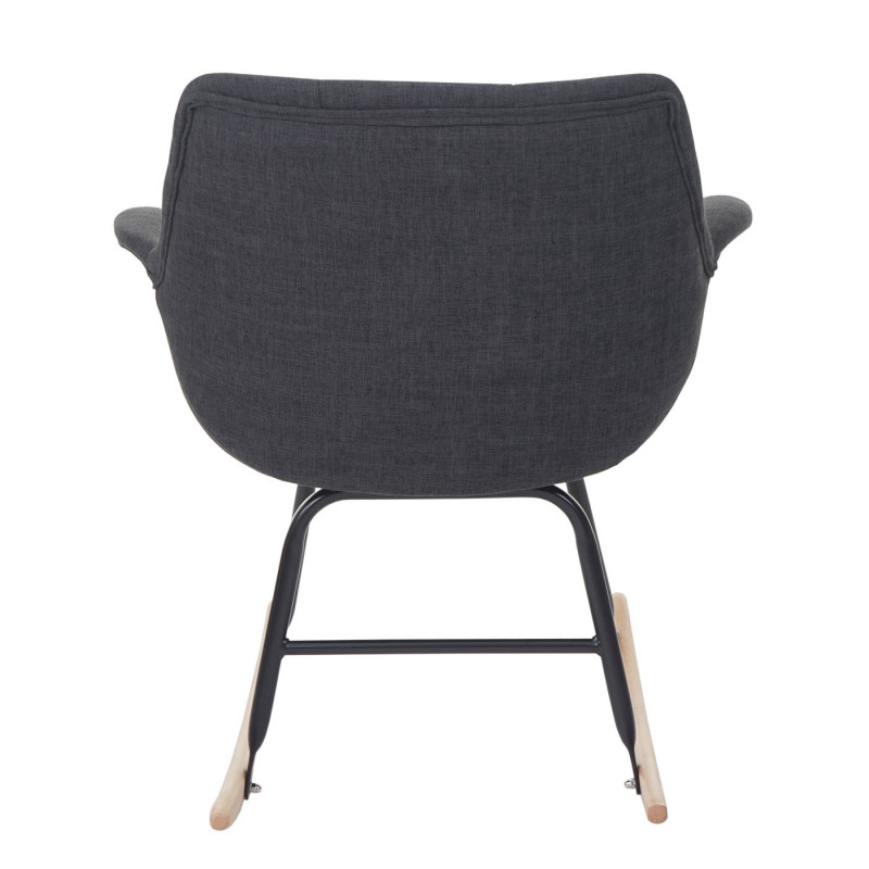 Fauteuil à bascule gentleman gris foncé