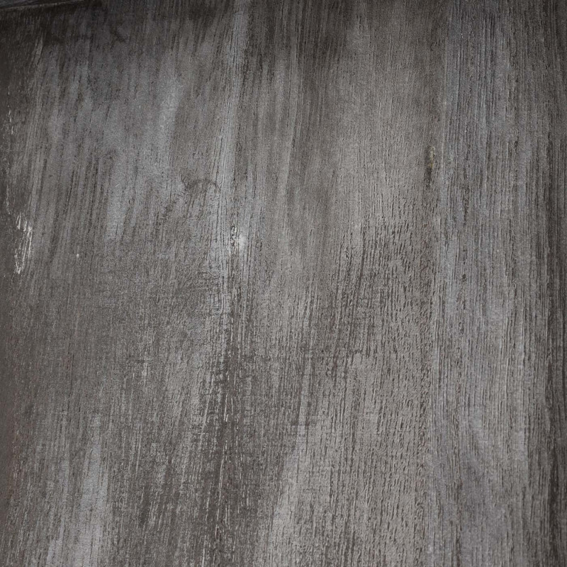 Table d'appoint table basse table, certifiée MVG bois de paulownia métal 60x60x60cm - gris foncé