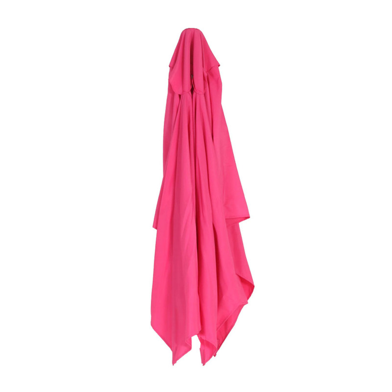 Housse de rechange pour parasol N23, housse de rechange pour parasol, 2x3m rectangulaire tissu/textile 4,5kg UV 50+ - rose
