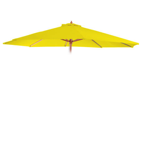 Housse de rechange pour parasol Florida, housse de rechange pour parasol, Ø 3,5m polyester 8 baleines - jaune