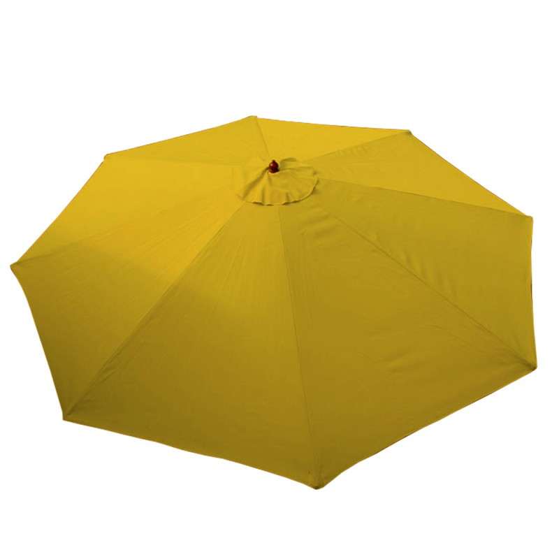 Housse de rechange pour parasol Florida, housse de rechange pour parasol, Ø 3,5m polyester 8 baleines - jaune