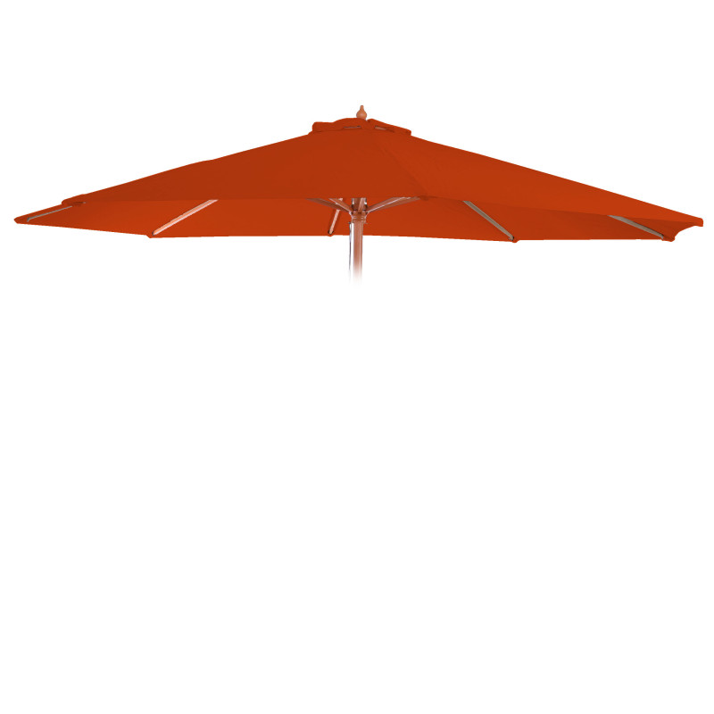 Housse de rechange pour parasol Florida, housse de rechange pour parasol, Ø 3,5m polyester 8 baleines - terracotta