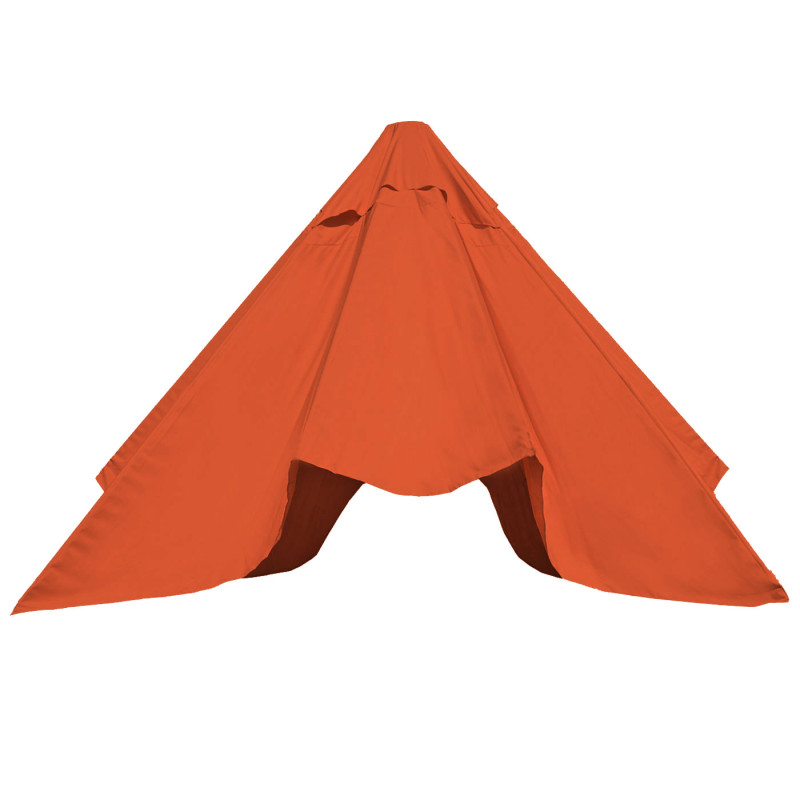 Housse de rechange pour parasol Florida, housse de rechange pour parasol, Ø 3,5m polyester 8 baleines - terracotta