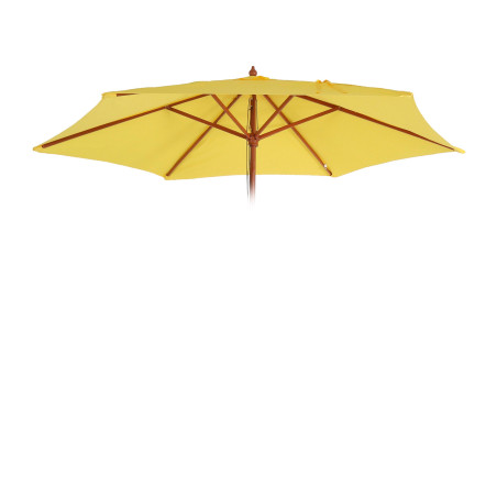 Housse de rechange pour parasol Florida, housse de rechange pour parasol, Ø 3m polyester 6 baleines - jaune