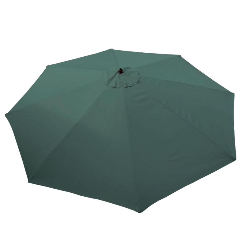 Parasol Florida, parasol de marché, Ø 3,5m polyester/bois 7kg - vert