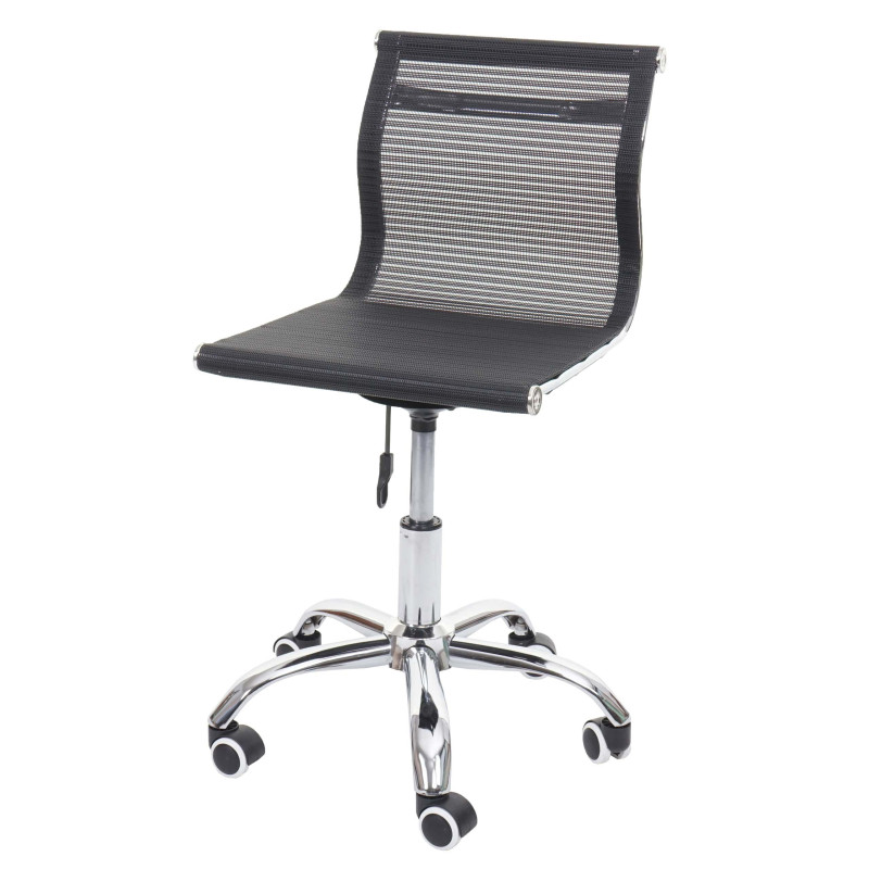 Chaise de bureau chaise d'ordinateur, tissu résille/textile noir