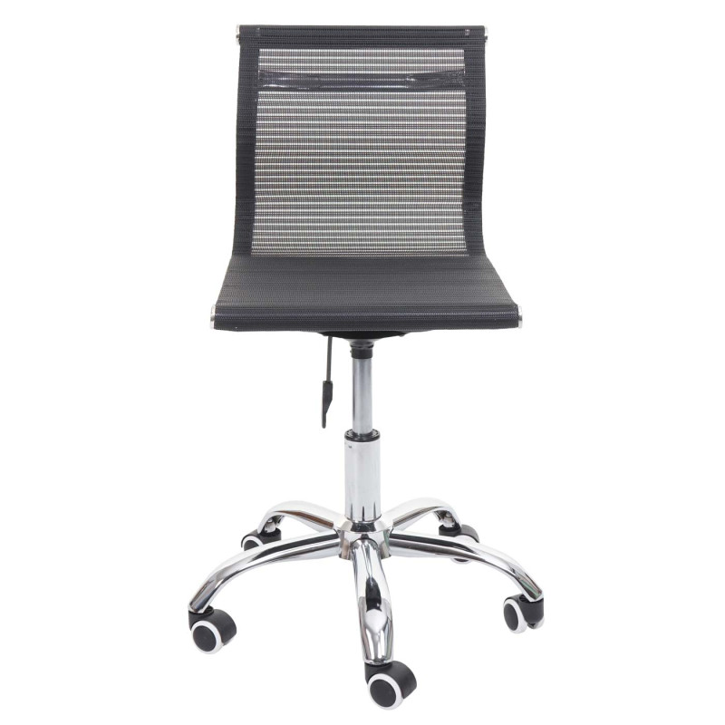 Chaise de bureau chaise d'ordinateur, tissu résille/textile noir
