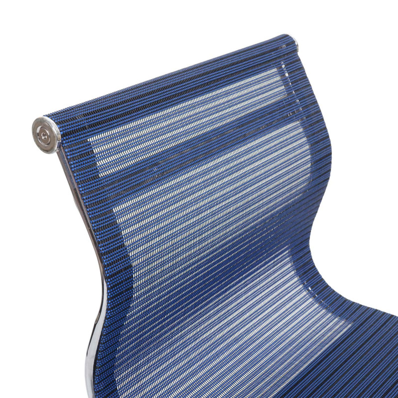 Chaise de bureau chaise pivotante chaise de bureau chaise d'ordinateur, tissu résille/textile - bleu