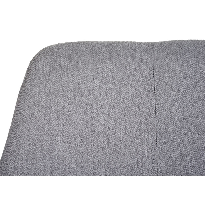 Lot de 6 chaises de salle à manger , chaise pivotante Auto-Position tissu/textile acier - gris clair