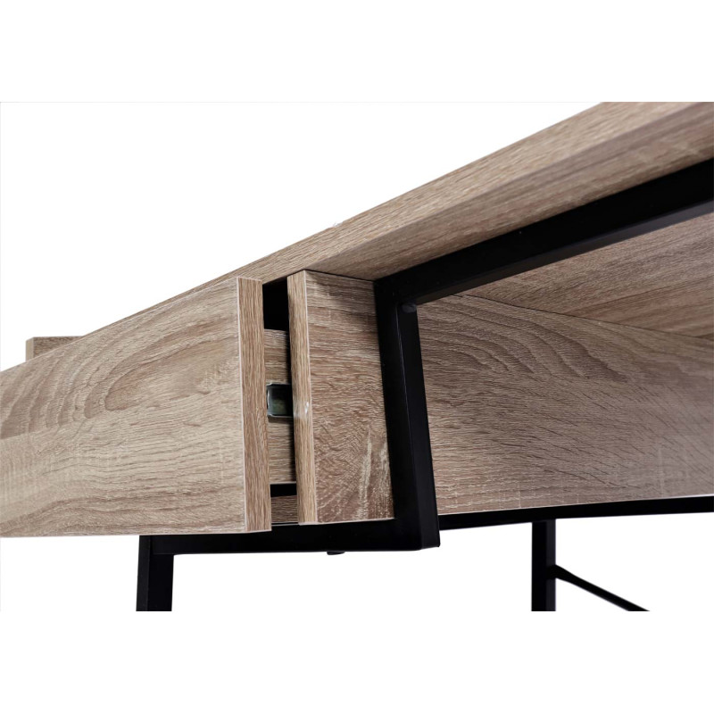 Table de chevet table de maquillage, tiroir structure 3D 98x114x60cm MVG-certifié - aspect chêne