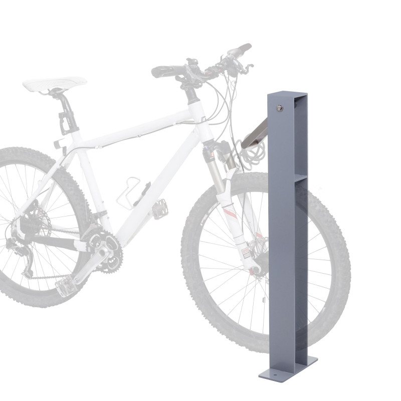 Arceau à vélo support pour vélo Arceau, acier galvanisé, poudré en extérieur 96x24x10cm - gris