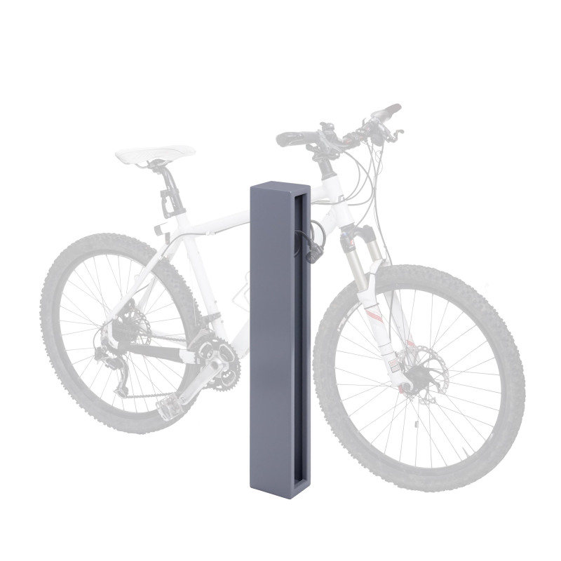 Arceau à vélo support à vélo, acier galvanisé, poudré en extérieur 87x10x13cm - gris
