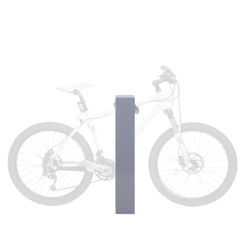 Arceau à vélo support à vélo, acier galvanisé, poudré en extérieur 87x10x13cm - gris