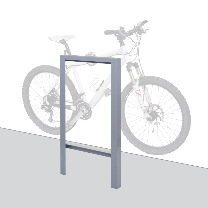 Arceau à vélo Arceau à vélo, revêtement en poudre extérieur 115x60x6cm - gris