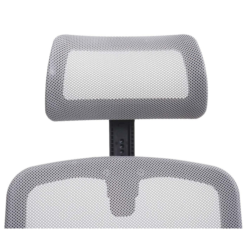 Chaise de bureau chaise de bureau, ergonomique, appui-lordose réglable et accoudoir - gris