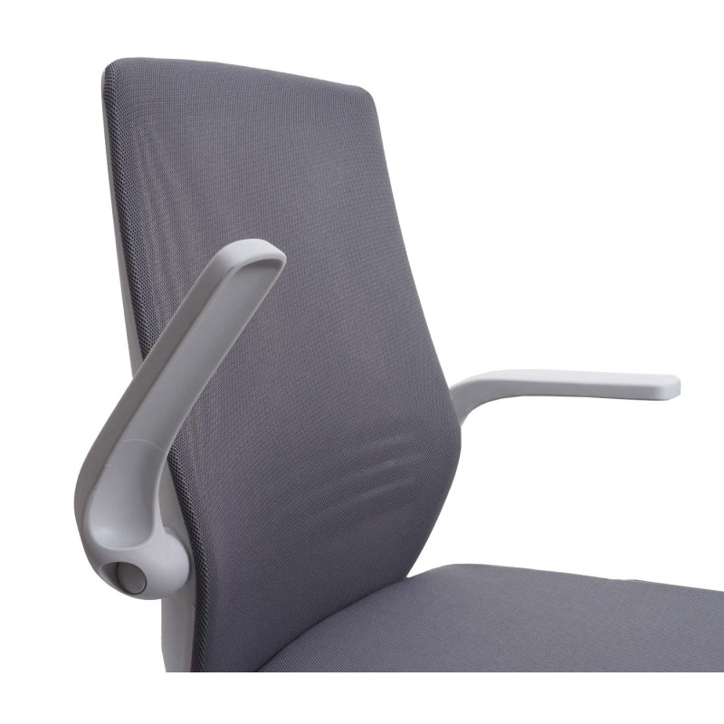 Chaise de bureau moderne chaise de bureau, ergonomique et respirante accoudoir relevable - gris