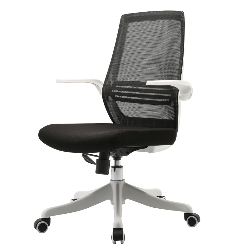 Chaise de bureau moderne chaise de bureau, ergonomique et respirante accoudoir relevable - noir