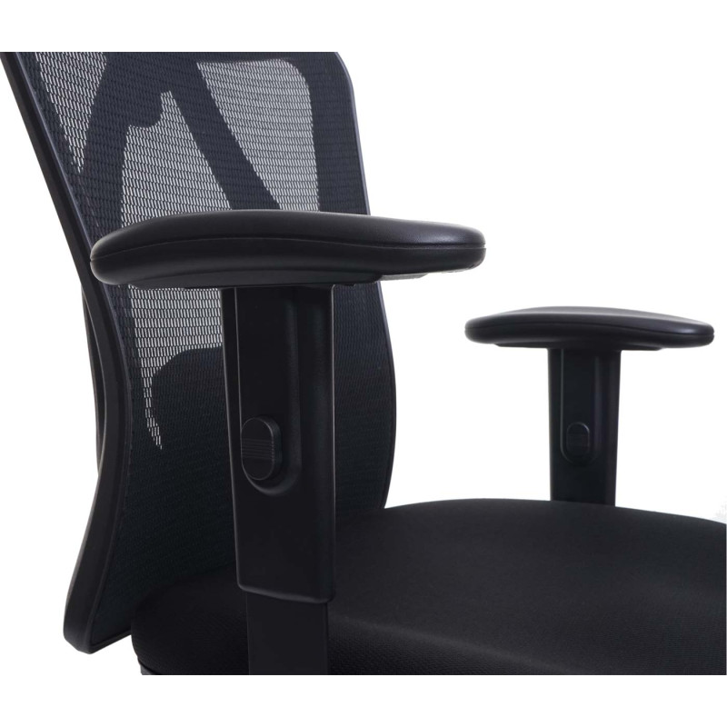 Chaise de bureau chaise de bureau, ergonomique charge max. 150kg - avec repose-pieds, noir