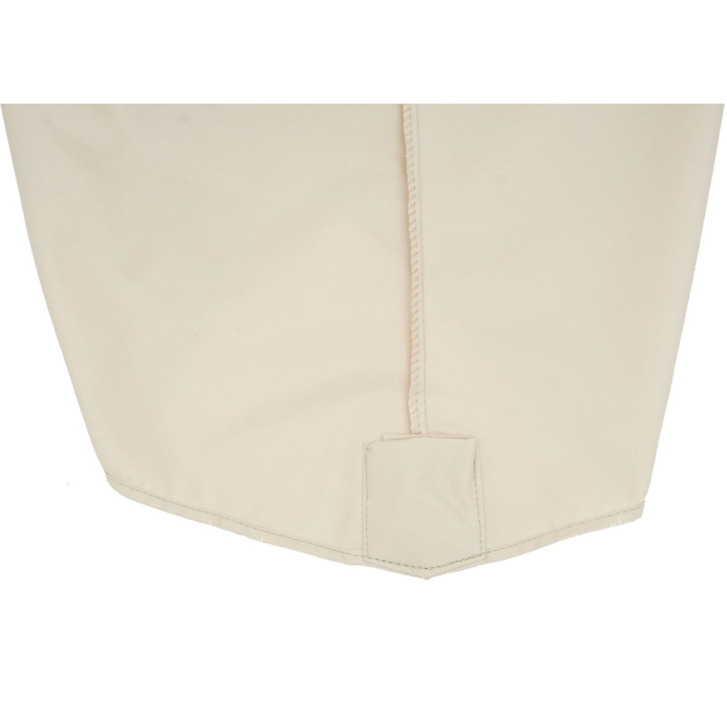 Revêtement de rechange pour Deluxe Parasol Revêtement de parasol ronde Ø 3m - crème sans flap