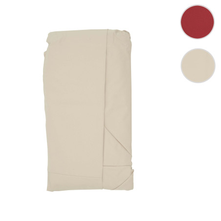 Revêtement de parasol 8 baleines rondes Ø4m 220g/m² polyester - crème-beige