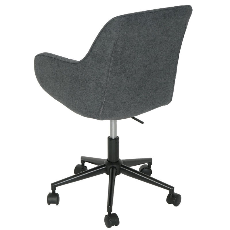 Chaise de bureau chaise pivotante chaise de bureau tissu/textile - anthracite