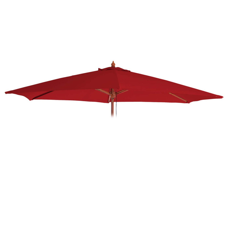 Toile de rechange pour parasol en bois Florida, Toile de parasol de jardin, 2x3m 6kg - bordeaux