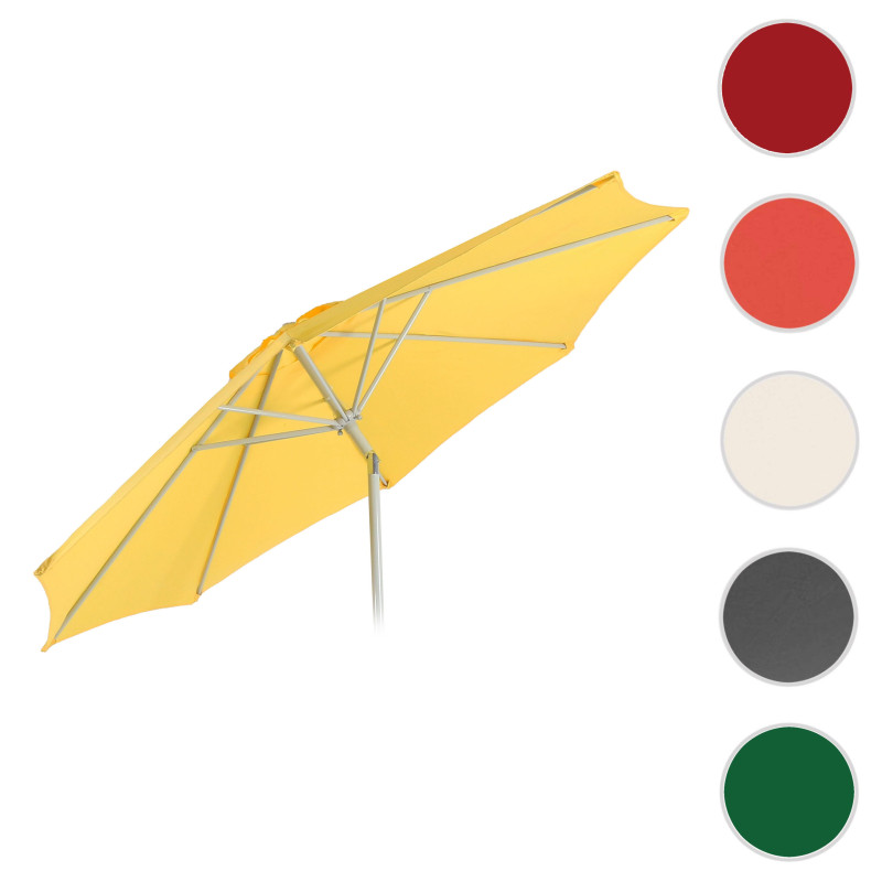 Toile de rechange pour parasol N19, Toile de rechange pour parasol, Ø 3m tissu/textile 5kg - jaune
