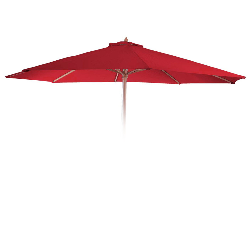 Housse de rechange pour parasol Florida, housse de rechange pour parasol, Ø 3,5m polyester 8 baleines - bordeaux