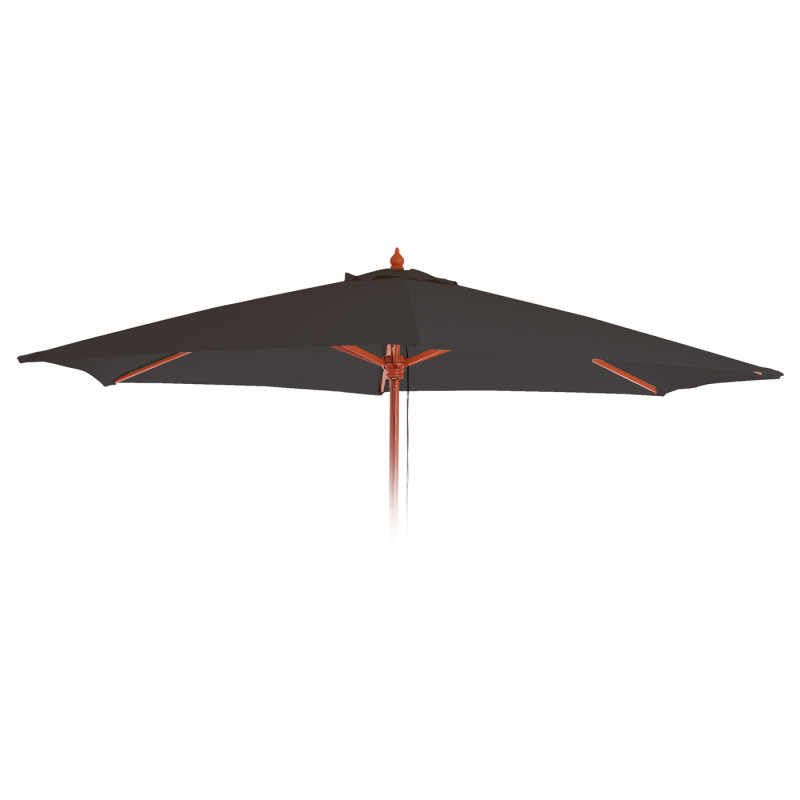 Housse de rechange pour parasol Florida, housse de rechange pour parasol, Ø 3m polyester 6 baleines - anthracite