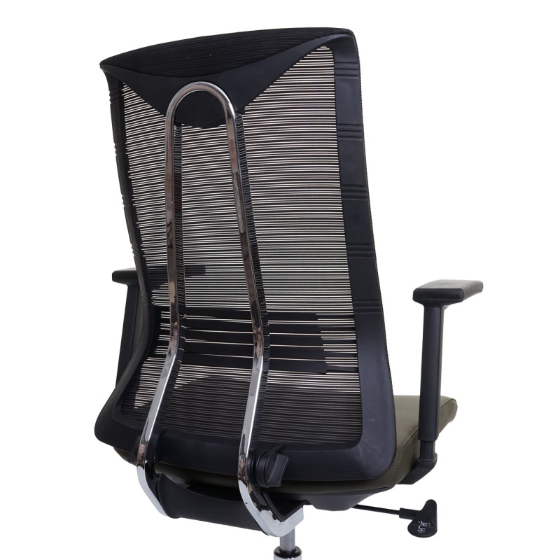Chaise de bureau chaise pivotante chaise de bureau, ergonomique similicuir - vert-olive