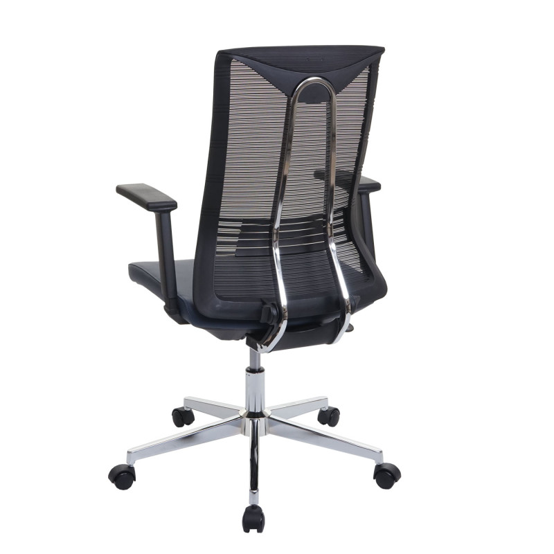 Chaise de bureau chaise pivotante chaise de bureau, ergonomique similicuir - bleu-Gris
