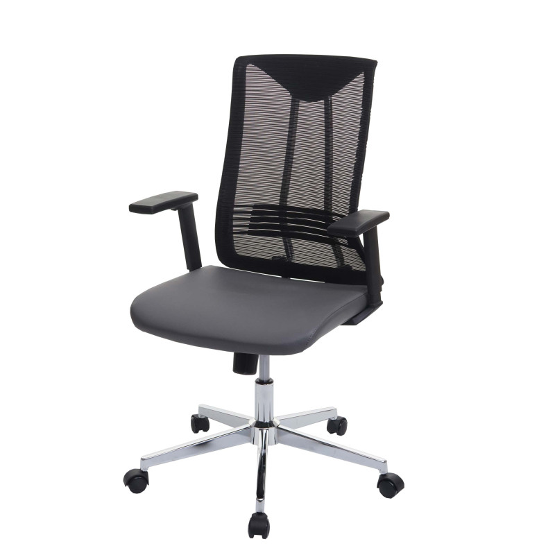 Chaise de bureau chaise pivotante chaise de bureau, ergonomique similicuir - Gris