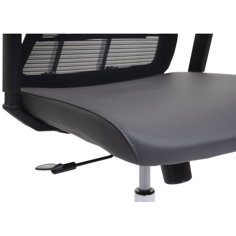 Chaise de bureau chaise pivotante chaise de bureau, ergonomique similicuir - Gris