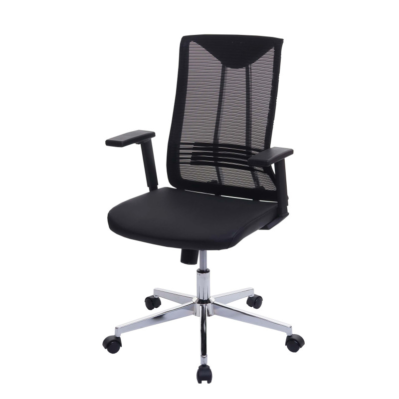 Chaise de bureau chaise pivotante chaise de bureau, ergonomique similicuir - noir