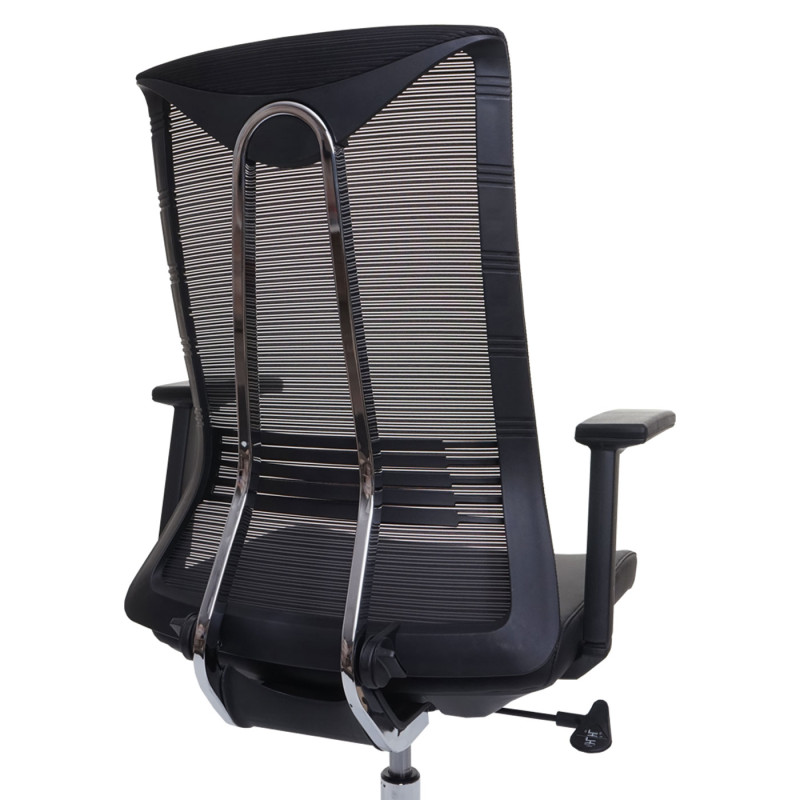 Chaise de bureau chaise pivotante chaise de bureau, ergonomique similicuir - noir