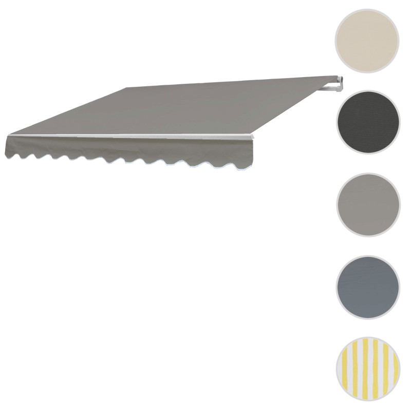 Toile de rechange pour store à bras articulé Toile de rechange 3x2,5m - Polyester gris-brun