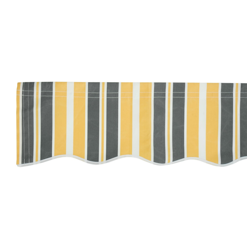 Housse de rechange pour store à bras articulé Housse de rechange protection solaire, 2,5x2m - polyester gris-jaune
