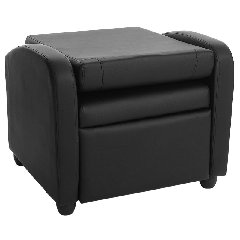 Fauteuil tv, fauteuil inclinable fauteuil inclinable, simili cuir ~ noir