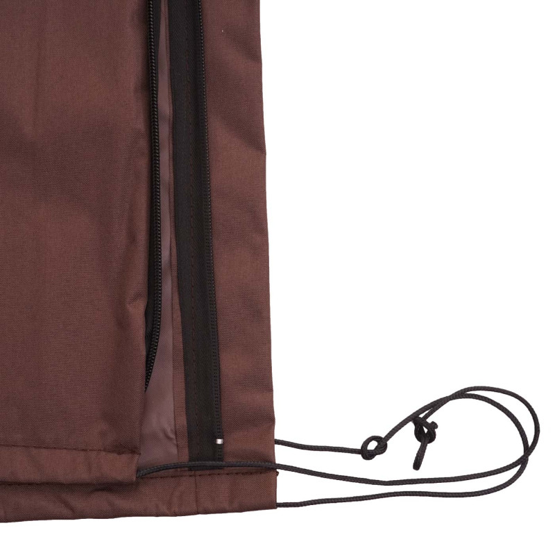 Housse de protection pour parasol jusqu'à 3,5 m, housse avec fermeture éclair - brun