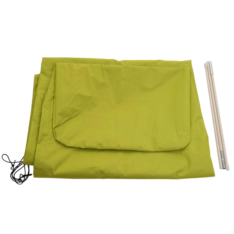 Housse de protection pour parasol jusqu'à 3,5 m, housse avec fermeture éclair - vert clair