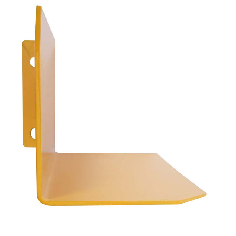 2x Protection contre les chocs protection d'angle, avec boulon d'ancrage 40x18cm jaune-noir