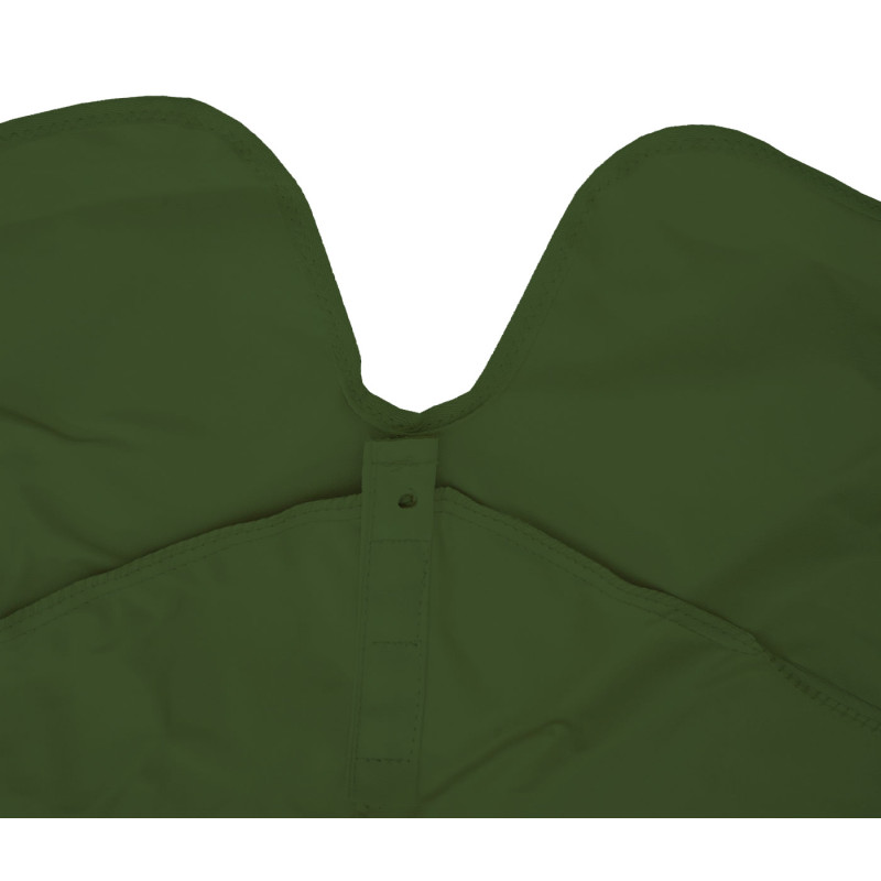 Toile pour parasol Meran Pro, parasol de marché gastronomique avec volant Ø 5m, polyester - vert