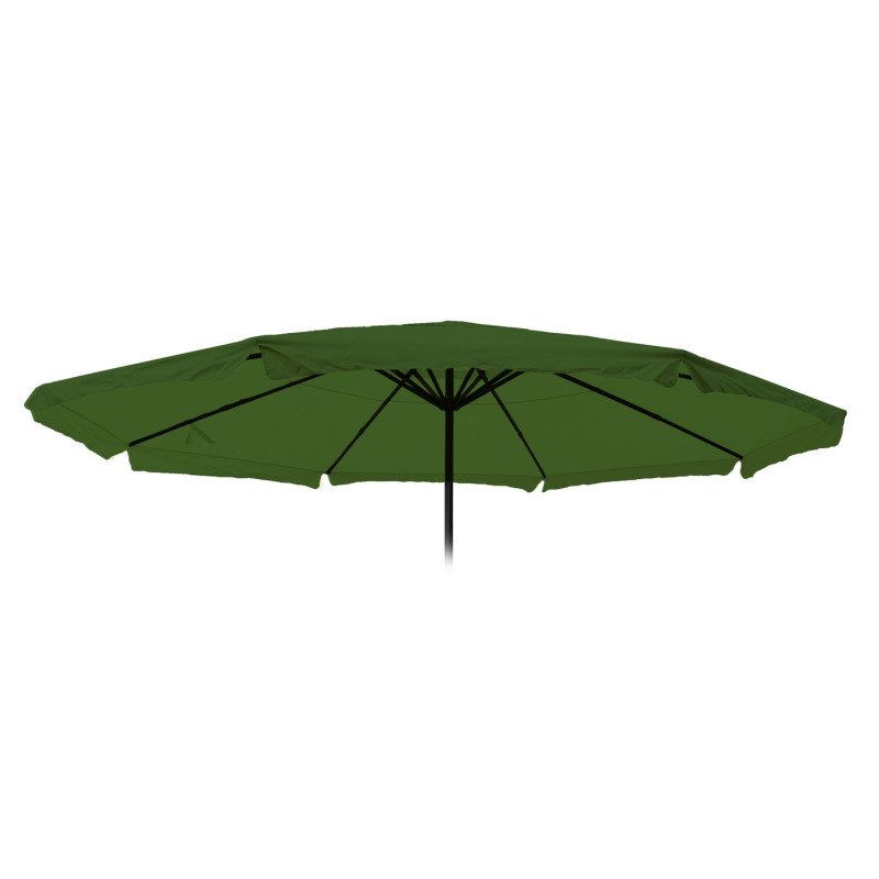 Toile pour parasol Meran Pro, parasol de marché gastronomique avec volant Ø 5m, polyester - vert