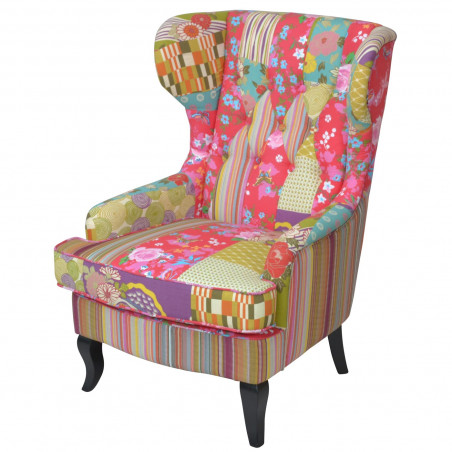 Fauteuil lounge chair exotic patchwork