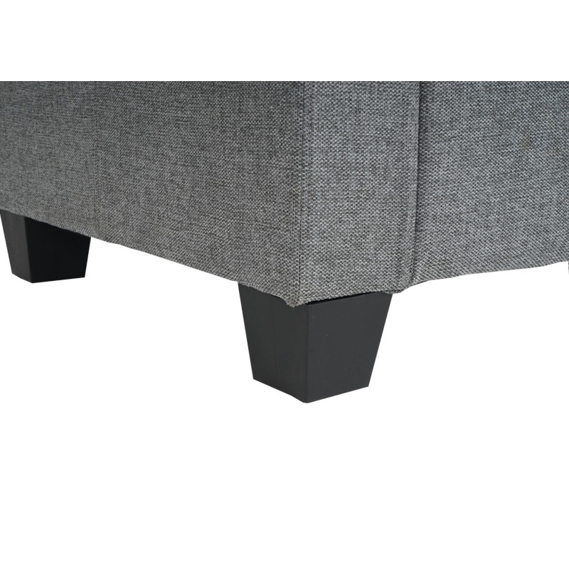 Canapé modulaire 2 places Canapé Lyon, Tissu/Textile - gris