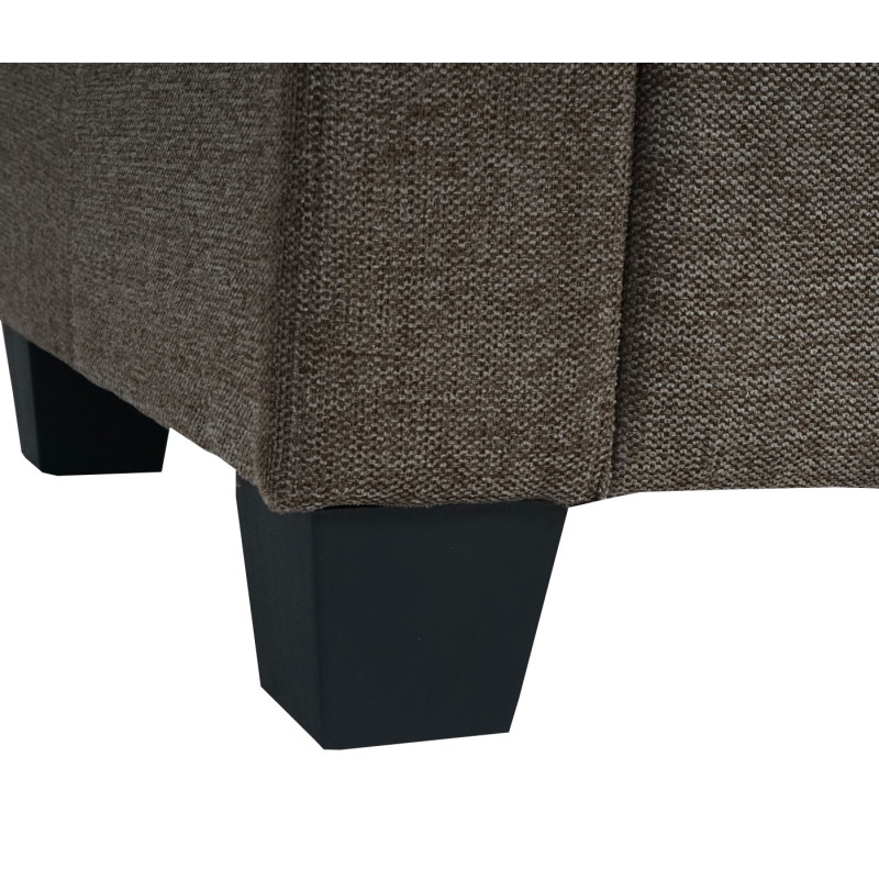 Modular Sofa-System Ensemble de canapés Lyon 6-2, tissu/textile - brun